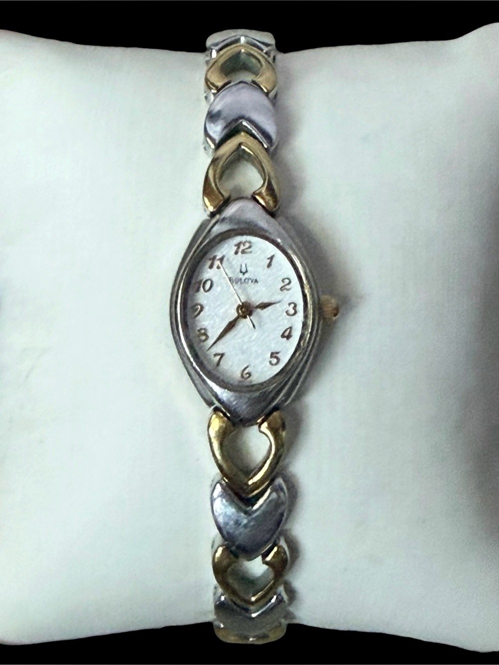 Bulova Women's Classic Two-Tone Heart Link Bracelet Watch